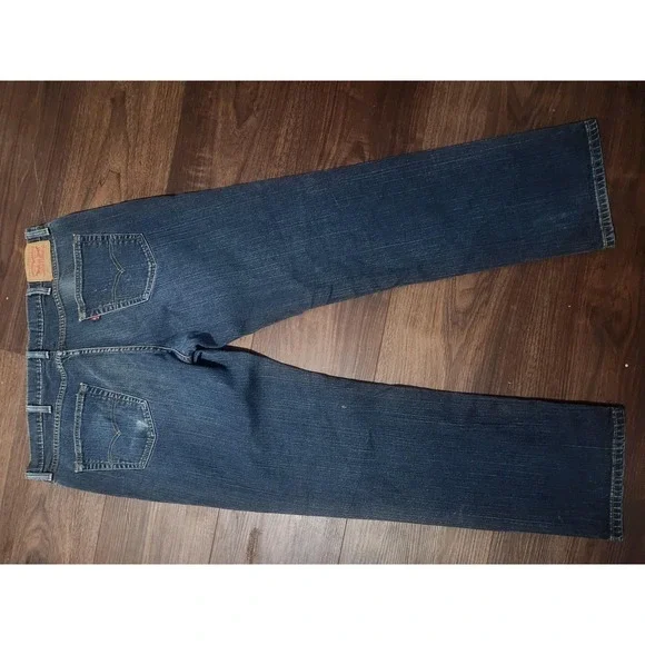 Levis 541 Jeans Mens Blue Medium Wash Athletic Straight Leg Denim Fits 42x29 - Picture 3 of 8